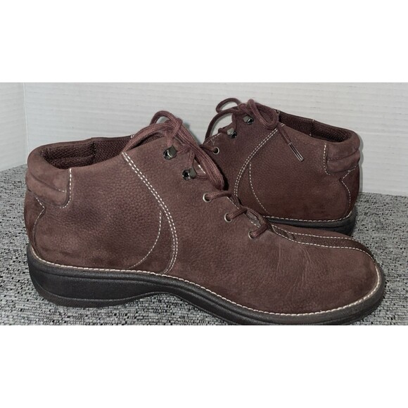 White Mountain Ankle Boots Womens 7M Brown Leather Lace-Up Comfort Booties‎ Lisa - Picture 7 of 14
